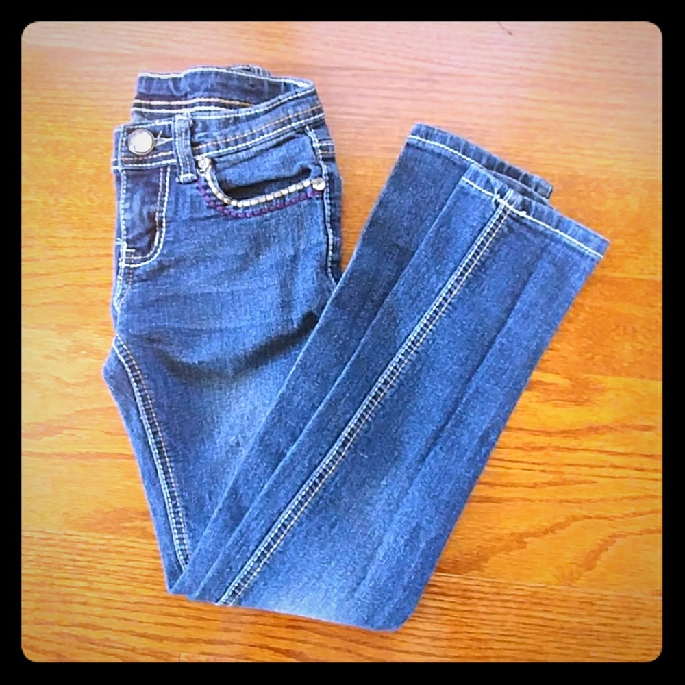 Size 7 Paper Denim & Cloth Embellished Jeans
